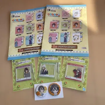 유루캠 모두의 복권 세트 클리어 파일 아크릴 참 캔뱃지