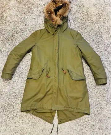 아메리칸 러그 시 퍼 달린 모즈 코트 AMERICAN RAG CIE