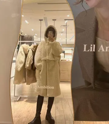 [ Lil Ambition ] 2way Boa Coat 보아 코트