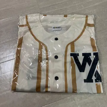 AWARD 베이스볼 셔츠 화이트/골드