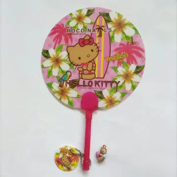 일광화상 헬로키티 로코네일 부채