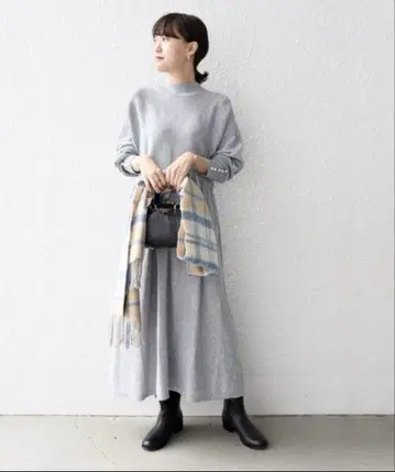 SHIPS 돌먼 개더 니트 원피스 손세탁 가능