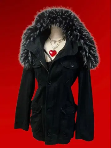 00s y2k 헤이세이 갸루 모즈 코트