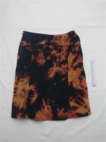 마크 제이콥스 코튼 타이다이 패턴 미니 스커트 블랙 x 브라운