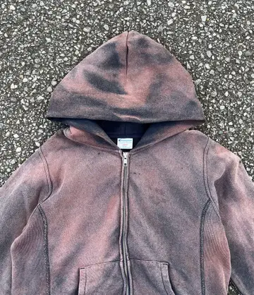 챔피온 리버스 위브 집업 후드티 페이드 오니 페이드