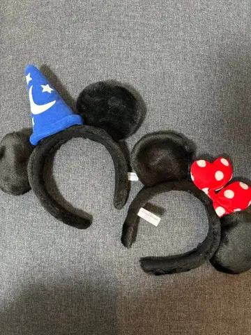 미키 미니 머리띠 커플 세트