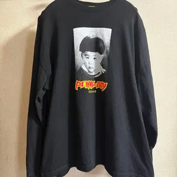 소년 제터 베이징 소년 롱티 긴팔 블랙 L 사이즈