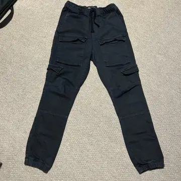 ZARA 맨투맨 카고 팬츠 블랙