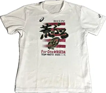 ASICS 와세다 대학교 럭비부 우승 T셔츠 아라부루