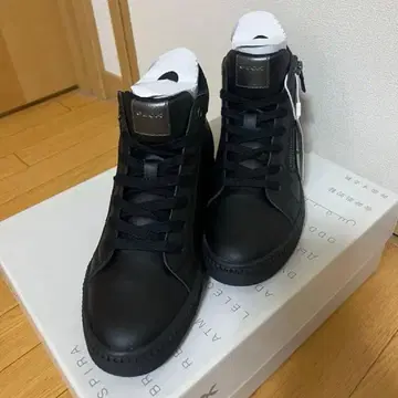 GEOX 지오엑스 블랙 하이컷 스니커즈 36/23cm