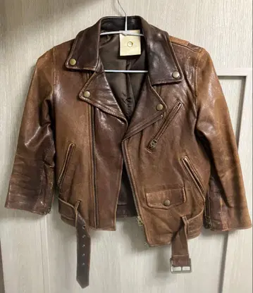 뷰티풀 피플 브라운 가죽 라이더 자켓 SS 130