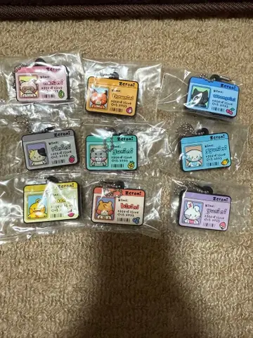 zeroni ID 카드풍 러버 참 가챠 컴플리트