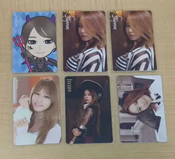 T-ARA 지연 트레이딩 카드 6장 묶음 판매