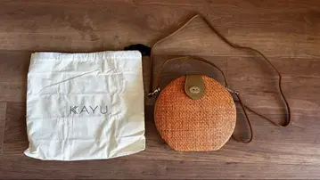 KAYU 원형 바스켓백