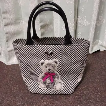 싱크비 곰 무늬 토트백