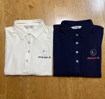 앤퍼시 피케 셔츠 2장 세트 여성용 L