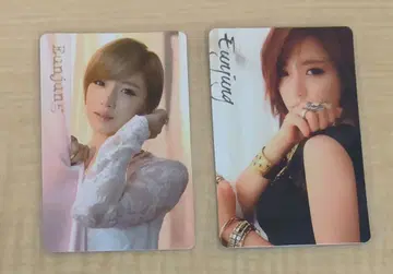 T-ARA 은정 트레이딩 카드 2장 묶음 판매