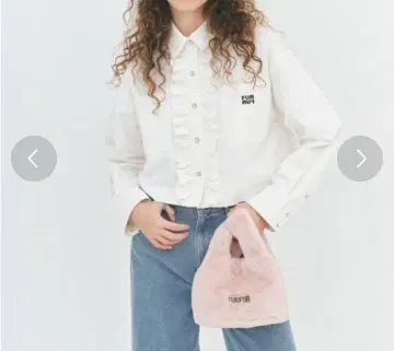 FURFUR 핑크 핸드백