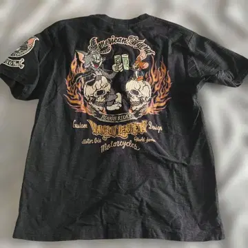 VANSON 톰과 제리 자수 T셔츠