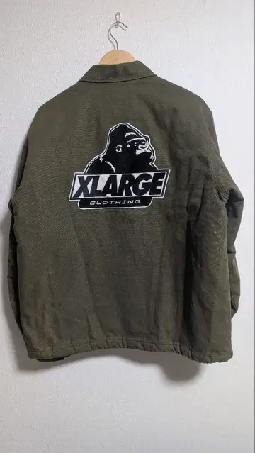 XLARGE 올리브 카키 블루종 퀼팅 L 사이즈