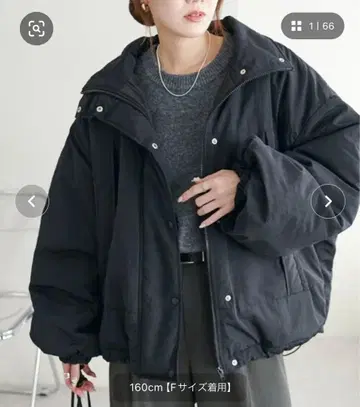 디스코트 숏 몬스터 자켓 블랙