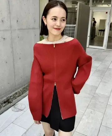 mystic 오프숄더 ZIP 가디건 사이즈 1