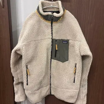 patagonia 플리스 자켓 XXL 크림/올리브