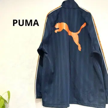 푸마 PUMA 트랙 자켓 사이드 라인 빅 로고 M L