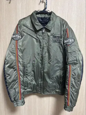 [ 하자품 ] 초특가 BATES 나일론 자켓 바이크 자켓 카키