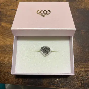 하트 모양 실버 반지 오리지널 박스 포함