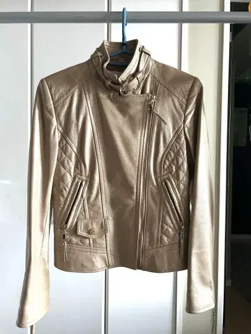 핑키앤다이안 가죽 라이더 자켓