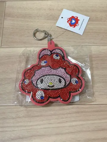 간사이 만박 먀쿠먀쿠 산리오 반짝이는 가죽 키링 마이멜로디