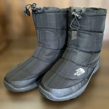 THE NORTH FACE 스노우 부츠 눕시 체크 블랙 25cm
