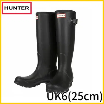 새상품 헌터 오리지널 톨 레인부츠 블랙 25cm
