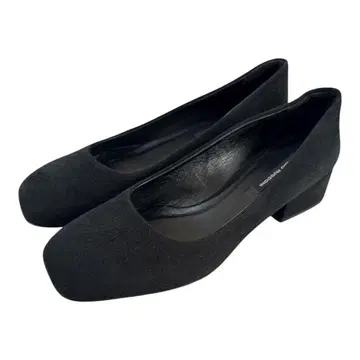 FABIO RUSCONI 블랙 스웨이드 펌프스 37