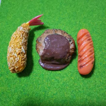 식품 샘플 햄버거 새우 플라이 소시지 묶음 판매