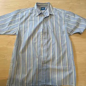 G'DUP 반팔 셔츠 XL 블루 계열 스트라이프