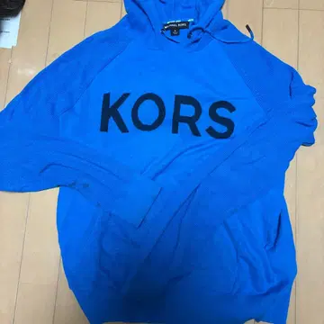 MICHAEL KORS 후드 부착 니트 스웨터 M 블루