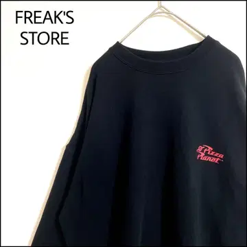 FREAK'S STORE 맨투맨 토이스토리 블랙 오버 사이즈 피자