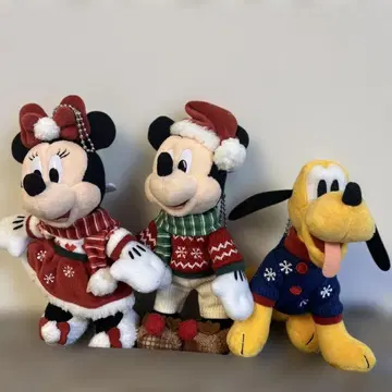[인형 배지] 디즈니 크리스마스 미키 미니 플루토 2024