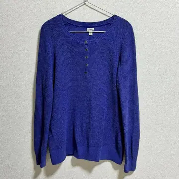 L.L.Bean 헨리넥 와플 스웨터