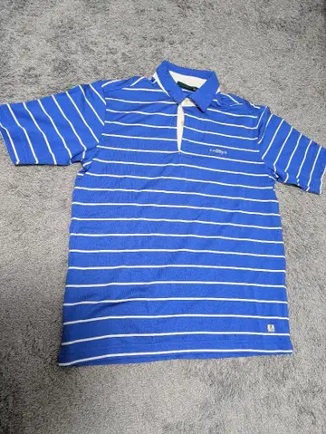 CHERVS 스트라이프 피케 셔츠 파랑/화이트