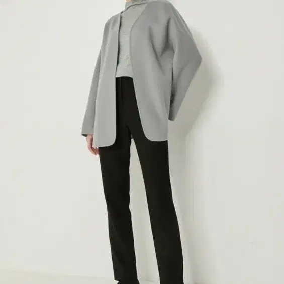 System Collarless Handmade Half Coat