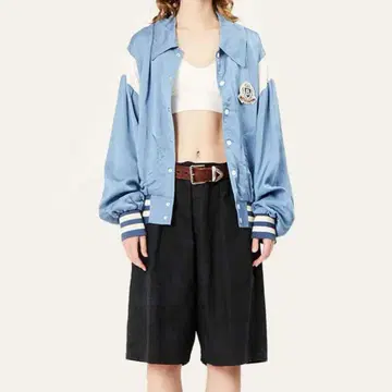 BIRTHDAYSUIT 새틴 스타디움 자켓 바시티 자켓