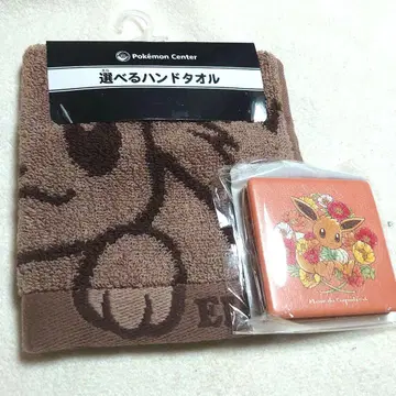 포켓몬 이브이 세트 선택형 핸드 타월 거울