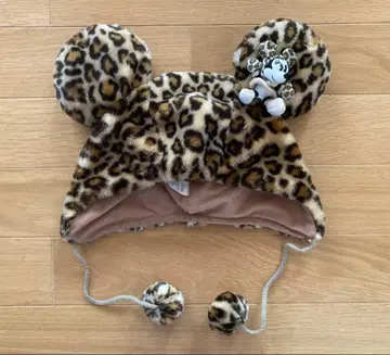 디즈니 레오파드 무늬 미니 팬캡