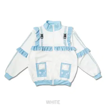 ACDCRAG GAME OVER 프릴 자켓 화이트 컬러 화이트