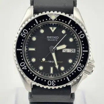 레어 세이코 다이버즈 6458-6000 남성용 쿼츠 손목시계