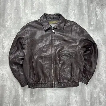 윌슨 블루종 가죽 자켓 브라운 L 5896