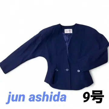 jun ashida 노카라 자켓 네이비